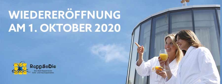 Wiedereröffnung am 1.10.2020